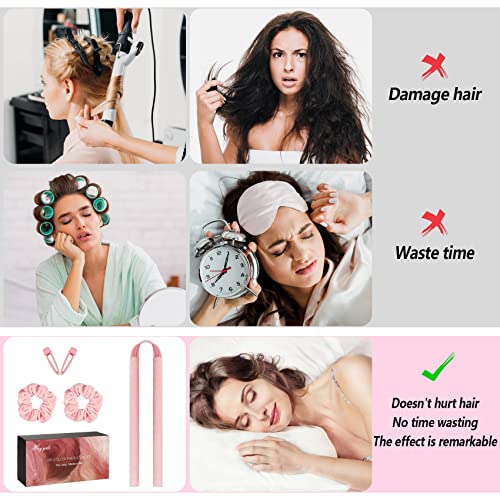 Hryyds Upgraded Heatless Hair Curler, With Gift Box, Velvet Heatless Curls Headband ​- No Smell, Hair Curlers To Sleep In, Heatless Hair Curlers For Long Hair And Medium Hair #TOP3