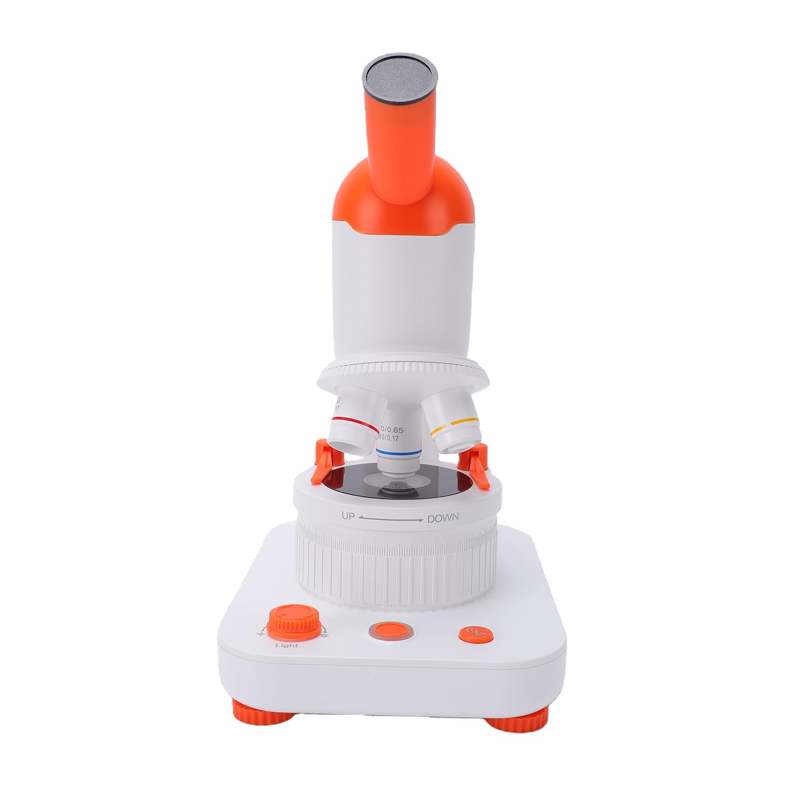 Microscopio Biológico 40X-400X con Iluminación LED Dual para Niños Que Aprenden Educación Stem Portátil