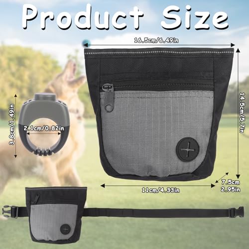 Bolsa de golosinas para perros que soluciona el espacio al pasear con clicker 4