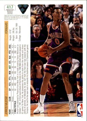 Amazon.com: 1991-92 Upper Deck #417 Jerrod Mustaf NBA Basketball