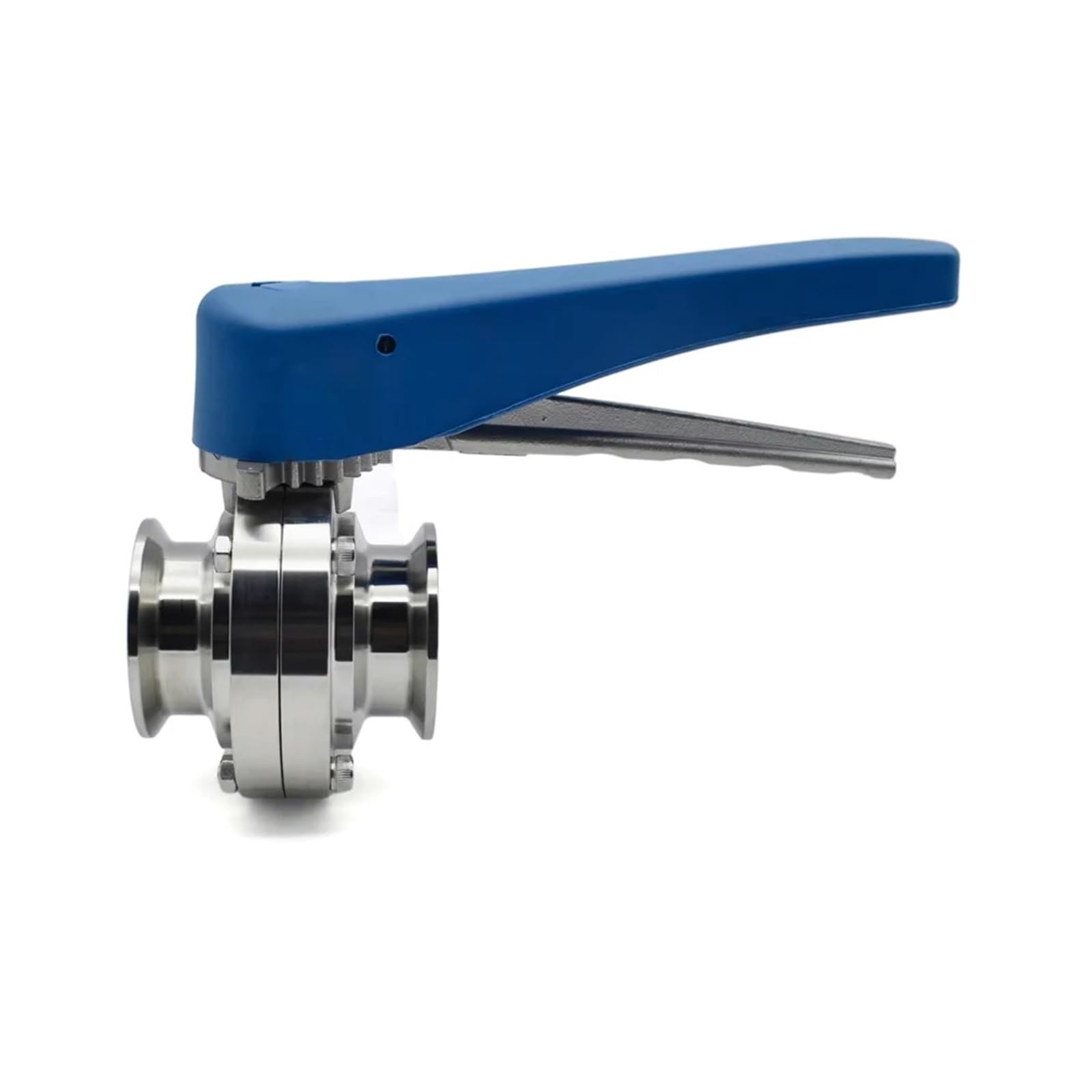 BIANMTSW 19mm Ferrule 50.5 SS304 Stainless Steel Tri Clamp Squeeze Trigger Flow Control Valve