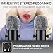 TONOR ASMR Microphone Equipment Bundle with Audio Interface, Immersive 3D Stereo Audio, Dual Condenser Mics with Audio Mixer, Clear Sound, Volume Control, with Furry Windscreens, Set for ASMR, Black