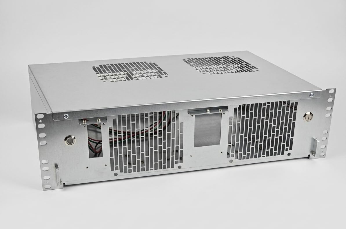 RACK Case 19 pulgadas R-CASE 5 RAW soluciona la falta de espacio con 3U para 2 x ITX y PCI-E 8