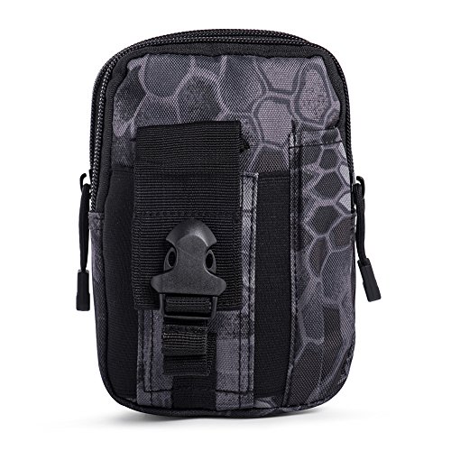 Ecigdiy Tactical Molle Bag Compact EDC Multi-Purpose Utility Gadget Belt Pouch with Mobile Phone Holster for iPhone 6/6S, Camping Hiking Outdoor Equipment - Image 4
