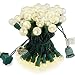 BOHON Outdoor String Lights 19FT 70 LED Christmas Lights Warm White UL Certified Globe String Lights with Iridescent Diamond Cut Glass Bulbs for Indoor Party Tree Wedding Decor
