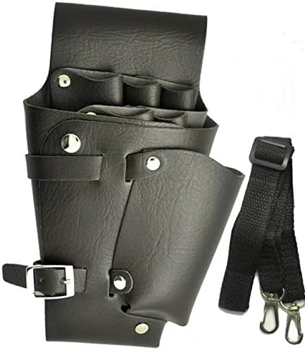 PU Hair Scissor Bag Clips Bag Hairdressing Barber Shears Holster Pouch Holder Case with Waist Shoulder Belt