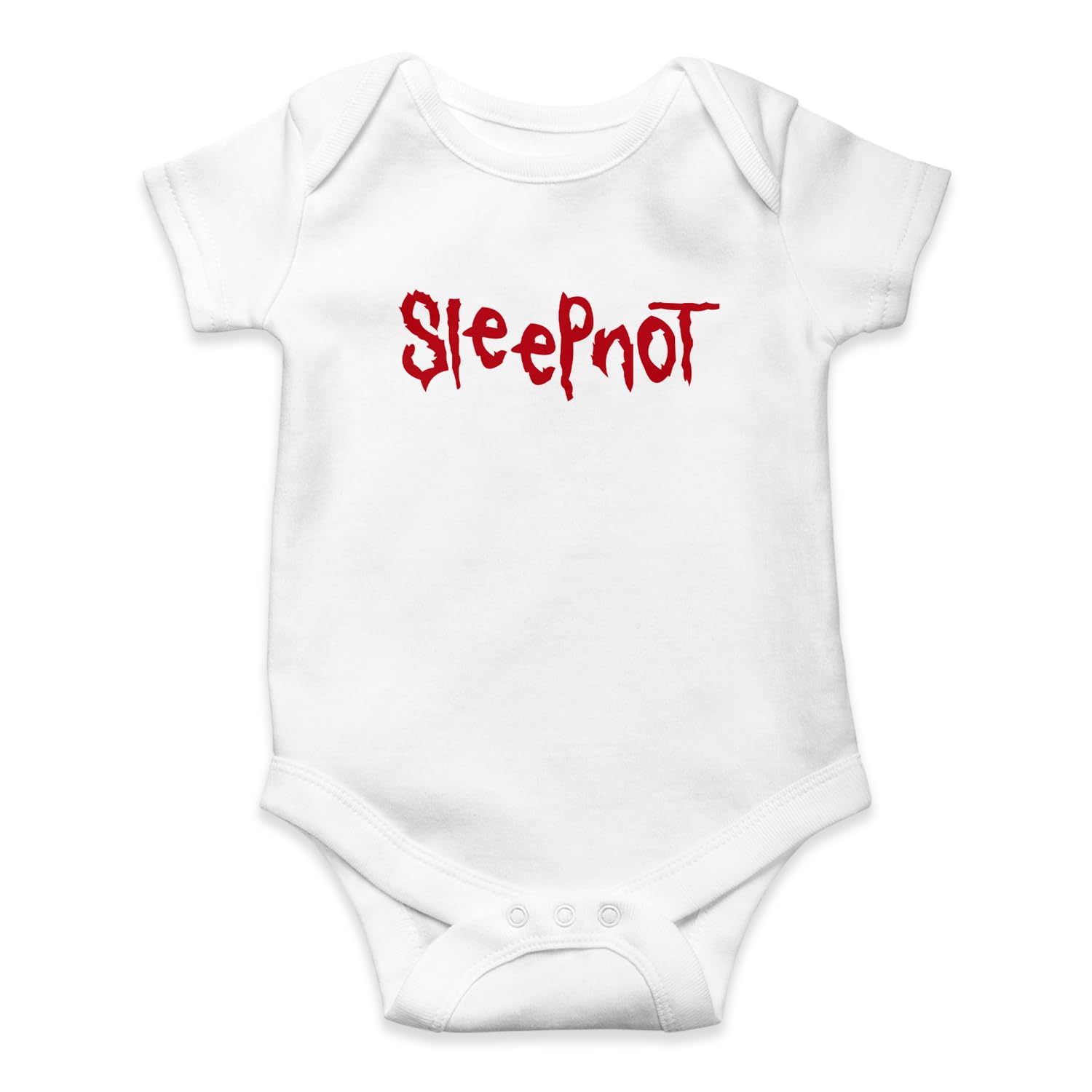 SMARTYPANTS Sleepnot Babygrow - Tutina per neonato con scritta "Sleep Not Knot Slipknot" e musica rock heavy metal divertente baby shower baby grow pagliaccetto pagliaccetto pagliaccetto tutina