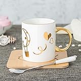 ♥2 、 Die Kaffeetasse liegt gut in der Hand und besteht aus Porzellan