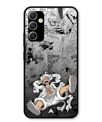 Image of Premium Anime 2 Case for Samsung Galaxy A34 5G (Glossy Finish) Soft-Touch Metal TPU Back Cover, Shockproof, Designer, Aesthetic Mobile Phone Case