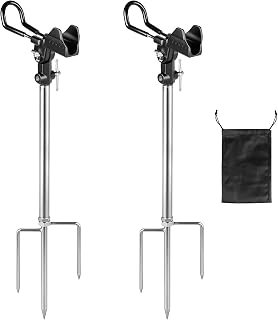 Rutenhalter mit Erdspitzen, 2er