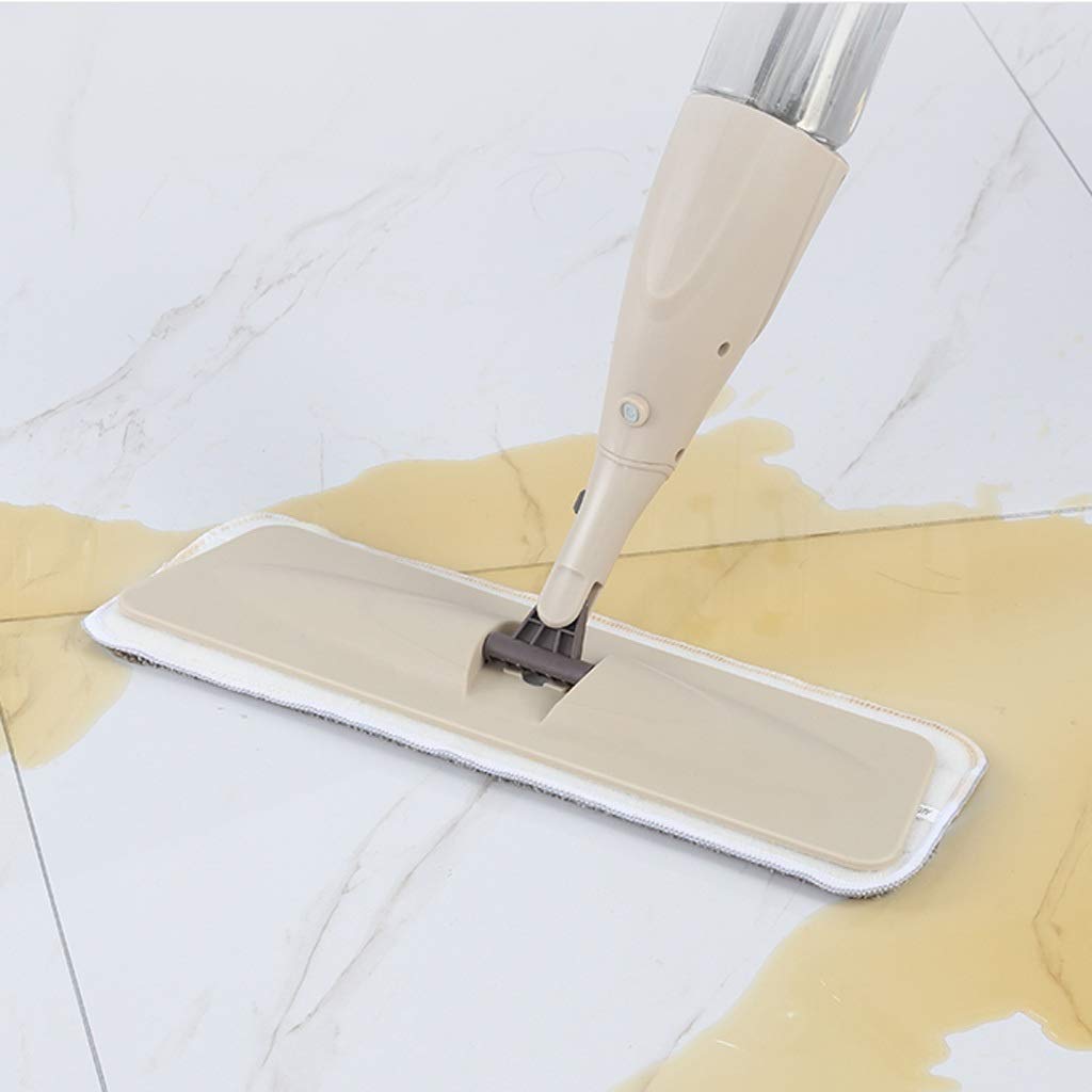 Trapeador con mango de grado de limpieza, fregona para suelo con pulverizador para el hogar, cocina, azulejos de cerámica de madera laminada, almohadillas de microfibra reutilizables incluidas Vision