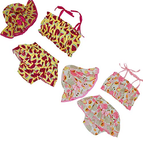 Kit 2 Roupa de Bebe Menina Blusinha Shorts Chapeu 3-12 Meses Cor:Colorido;Tamanho:Único