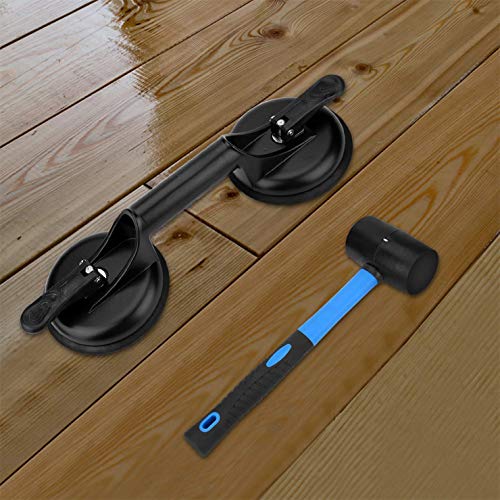 FCHO Floor Gap Fixer Tool for Laminate Floor Gap Repair Include Suction Cup and Mallet (Can't use on scraped surface floor)