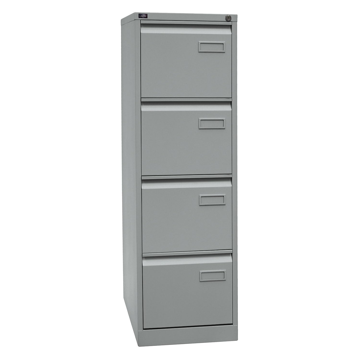 BISLEY Light Hängeregistraturschrank, einbahnig, DIN A4, 4 HR-Schubladen, Metall, 633 Schwarz, 62.2 x 41.3 x 132.1 cm