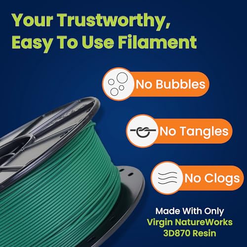 Image of 3D-Fuel Tough Pro PLA+ Filament for 3D Printing, Made in The, Forest Green