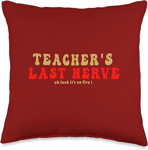 profesor divertido cita para el último nervio del profesor enseñanza escuela tiro almohada