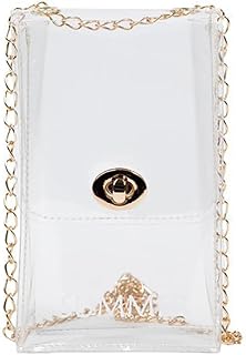 LJJCSFF Clear Bag Stadium Approved Clear PVC Crossbody Purse See Through Bag Fashion Clear Handbag Cute Clear Concert Bag for Women