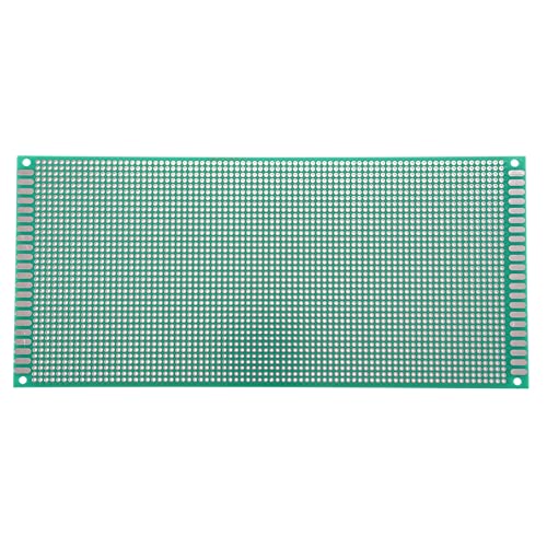 YOKIVE 2pz Singolo Lato Universale Stampato Circuito Schede, FR-4 PCB Stagno Scheda, Buono per Fai da te Saldatura Elettronica Progetti (Verde, 100x220mm)
