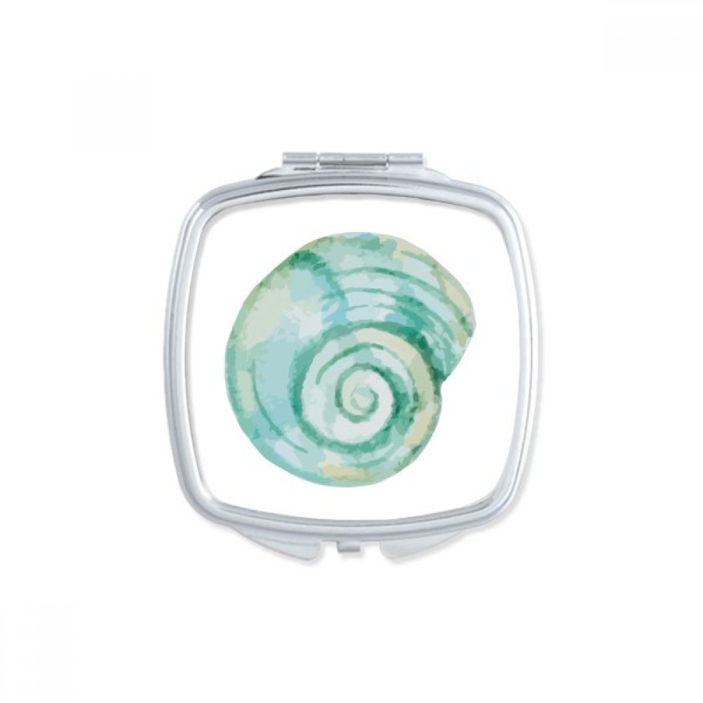 Miroir carré maquillage compact portable mignon et miroirs de poche à la main motif marin rouge