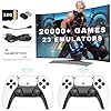 Wireless Retro Game Stick – 2.4G Wireless Controllers HD Output System 23 Emulators 20000+ Games, Plug and Play Video Game Consoles with 64GB TF Card