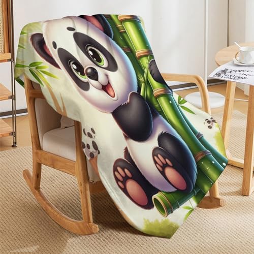 Couverture douce panda en flanelle pour envelopper vos enfants de chaleur - 5