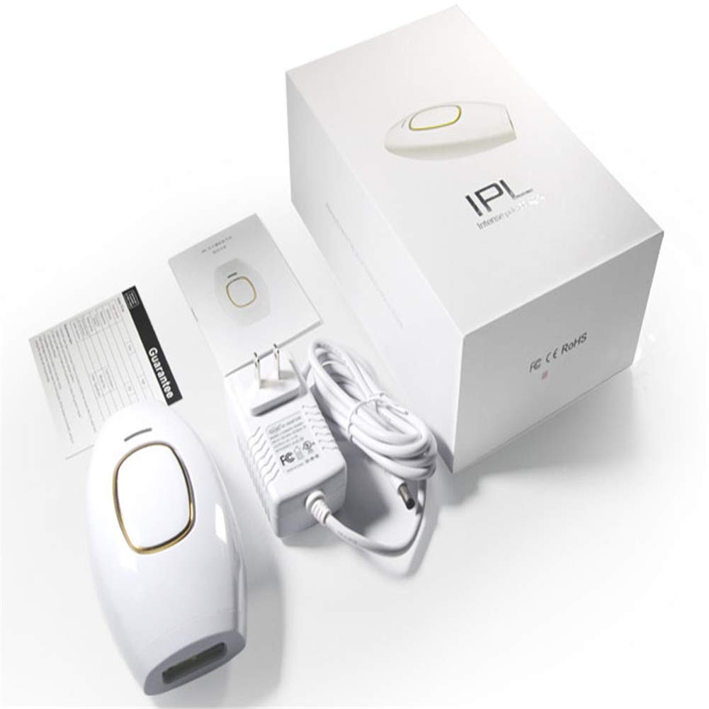 Epilatore A Luce Pulsata IPL, Sistema di Depilazione IPL 300,000 Flash Impulsi di Luce Indolore Permanente Dispositivo di Rimozione con Schermo LCD,Laser Epilatore per Ascelle Faccia,Rosa