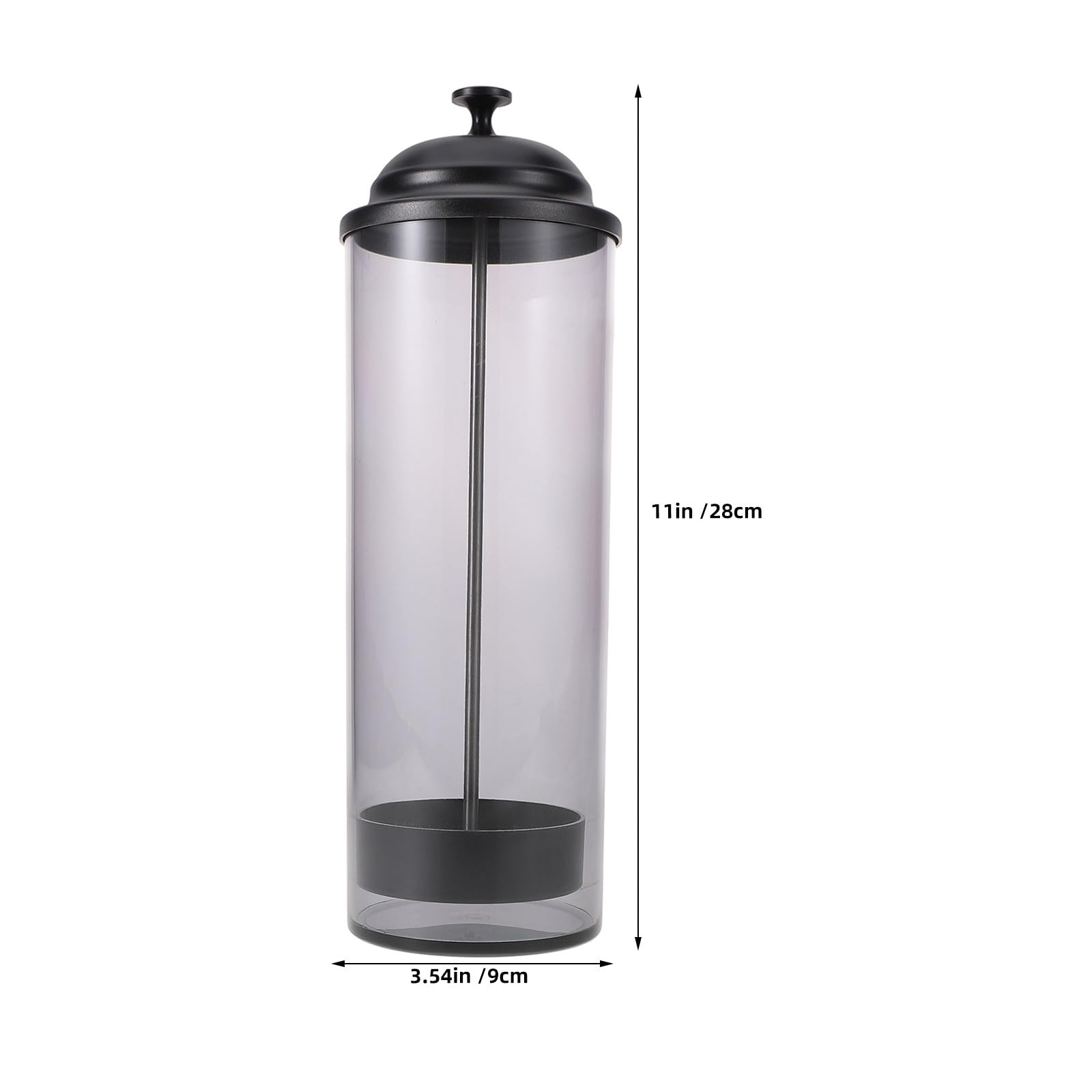 2 porta cannucce per cannucce di dimensioni standard, dispenser da banco con coperchio, salvaspazio, per utensili da cucina, colore grigio