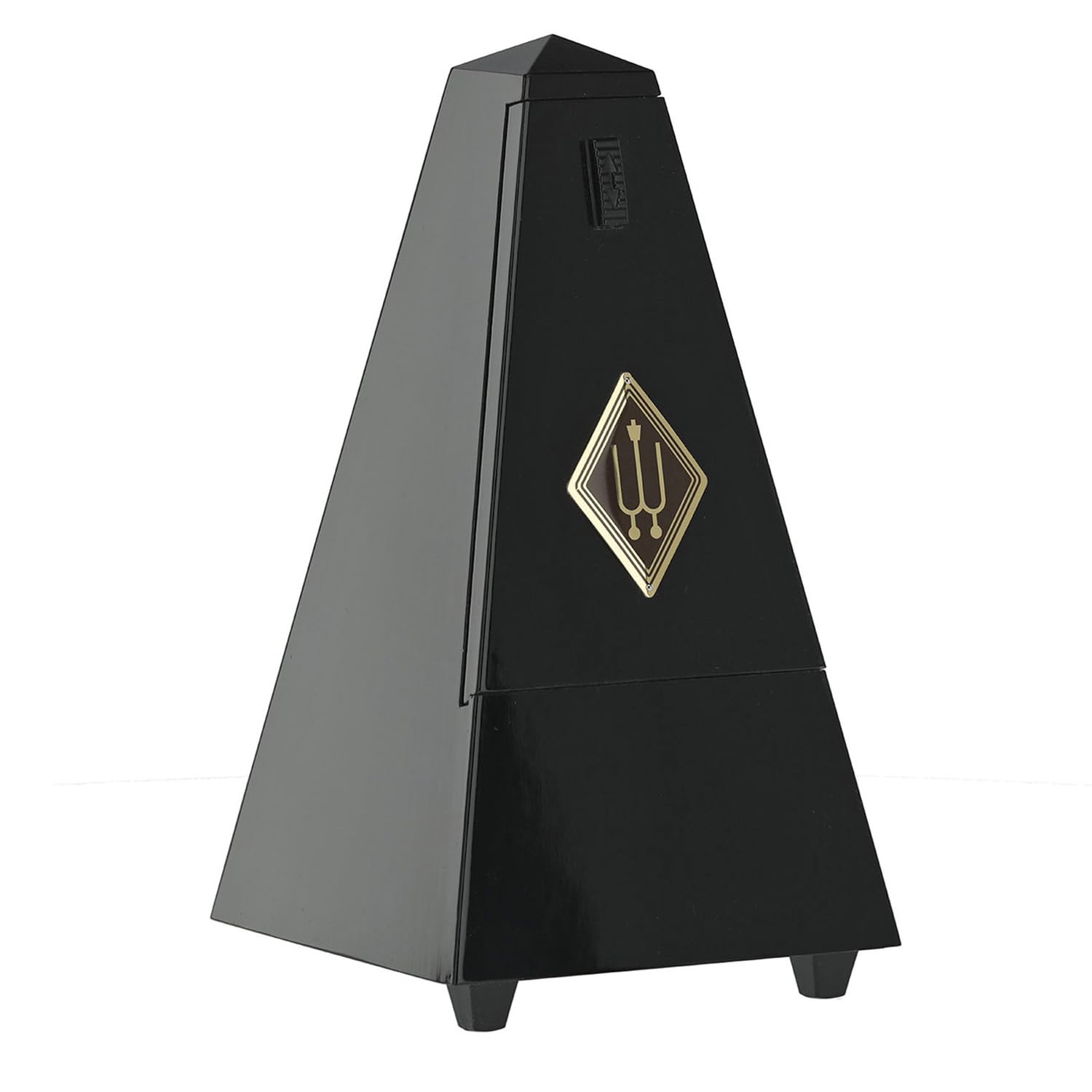 Wittner 816 mechanisches Metronom aus Holz mit Glocke hochglanzpoliert schwarz mit keepdrum Mikrofasertuch