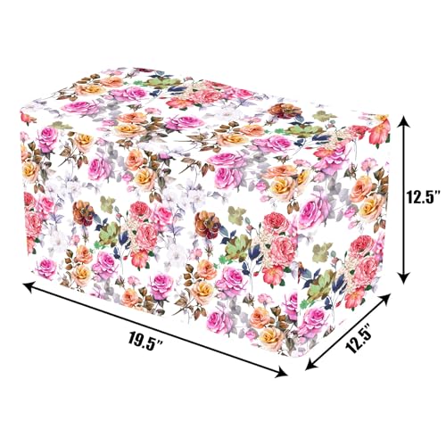 Image of HomeStore-YEP Dust Proof Water Proof Nonwoven Laminated Wet Grinder Cover for Table Top 2 Litre Ultra Perfect Plus, Perfect S Wet Grinder White Flowers