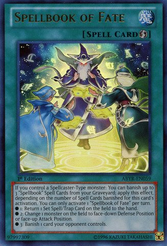 Amazon.com: YU-GI-OH! - Spellbook of Fate (ABYR-EN059) - Abyss