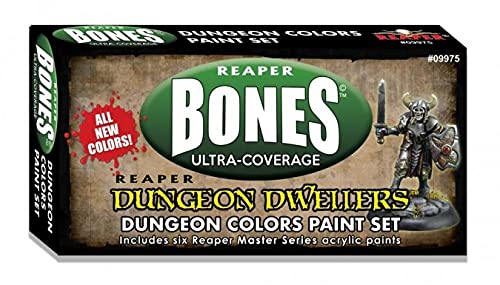 Reaper Mini Dungeon Dwellers Colors Set (6) 09975 Master Series Acrylic Paint