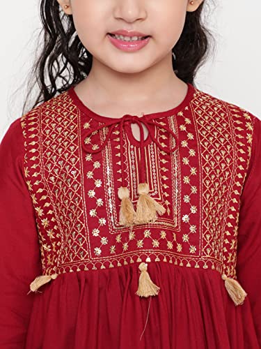 Image of NIYA Girls Party Embellished Embroidered Festive Casual TOP