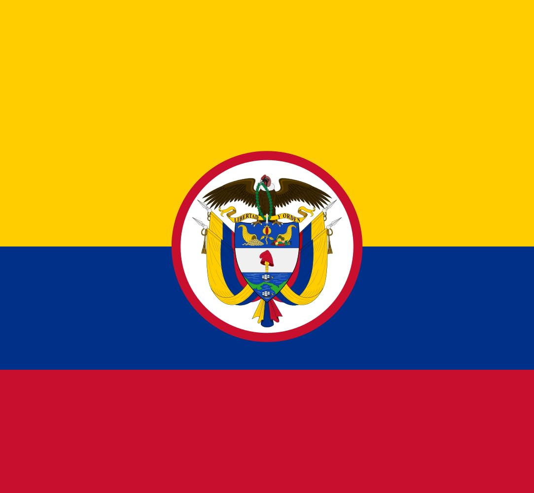 Drapeau militaire de la Colombie taille XL pour l'armée