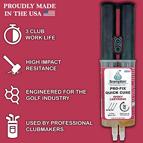 Brampton Technology, Ltd. Brampton Pro-Fix Quick Cure Golf Epoxy - 30 Minute Golf Club Repair - Golf Epoxy For All Golf Shafts, Golf Heads, Drivers thumb #1