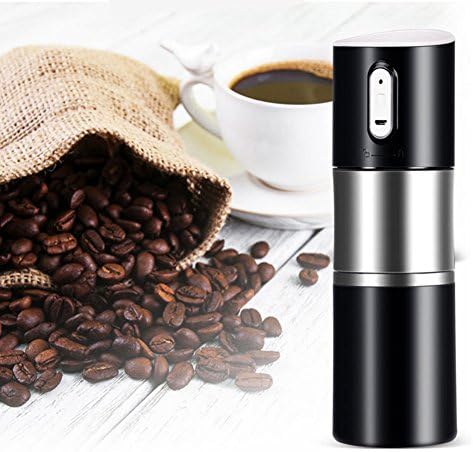 Electric Coffee Grinder,USB Rechargeable Portable Coffee Machine Semi-automatic All in One Coffee grinding cups Black by CLEVER BEAR