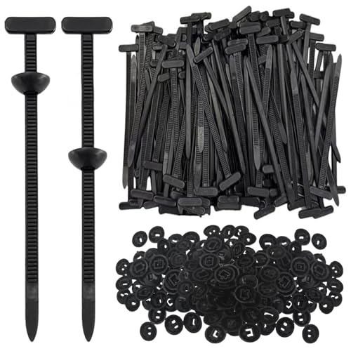 QTOETUII 150Pcs Nylon Universal Cable Tie Buckle for Car
