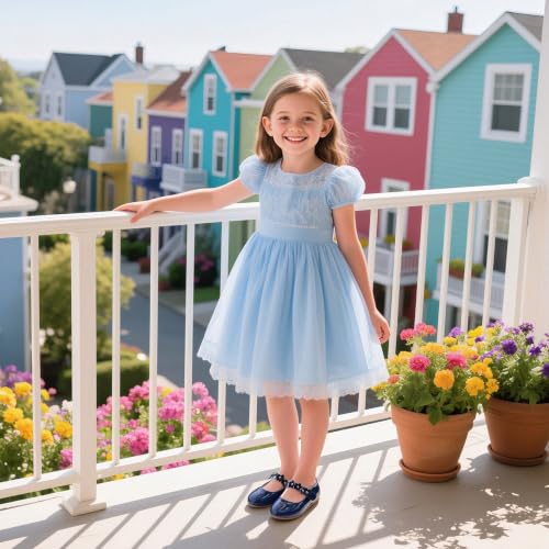 Image of GINFIVE Toddler Girls Dress Shoes Little Girls Mary Janes Ballerina Flats Shoes Toddler