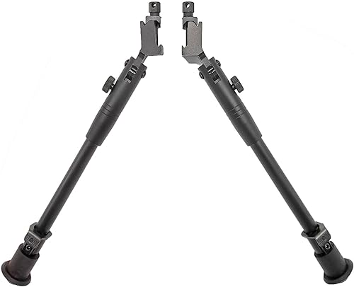 Aleación de aluminio táctico 9 -12 bípode ajustable montado en el lado para rifles de aire BreakbarrelsUnderlevers con rieles Picatinny