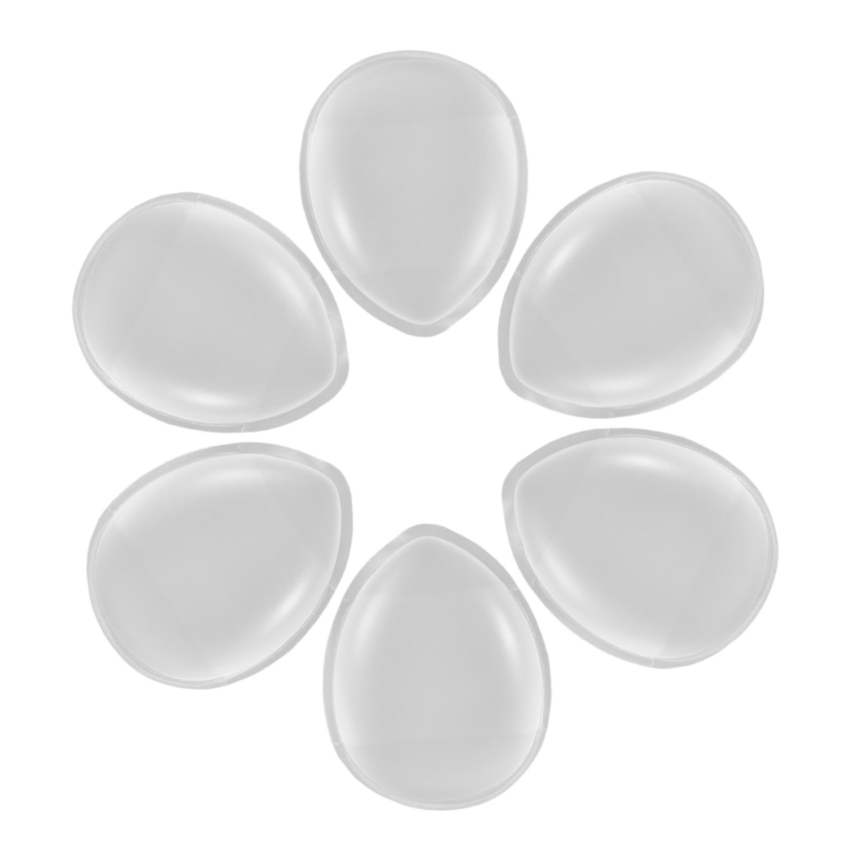 FOMIYES 6pcs Silicone Makeup Puff Body Powder Applicator Soft Elastic for Smooth Application