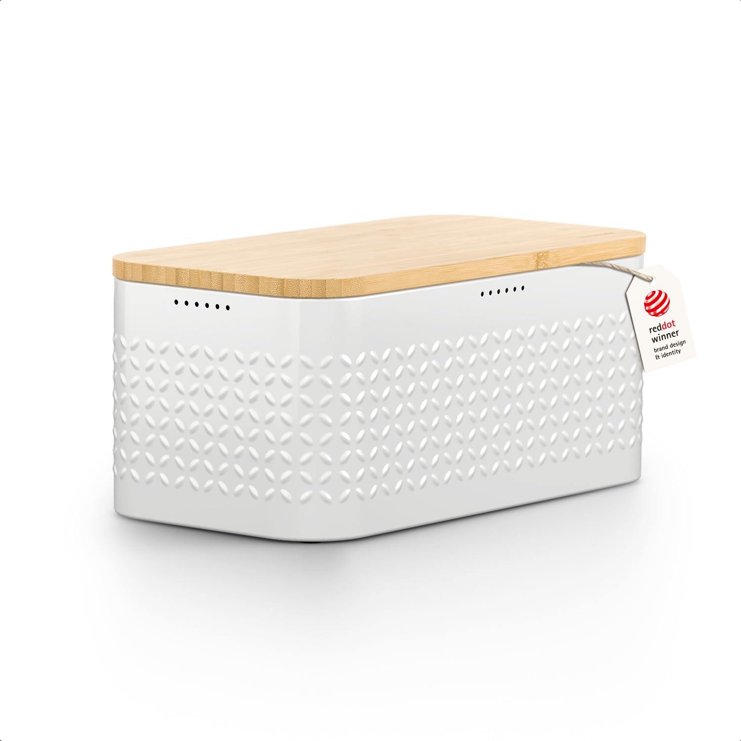 LARS NYSØM Bread Box for Kitchen Countertop - Stainless Steel Bread Storage