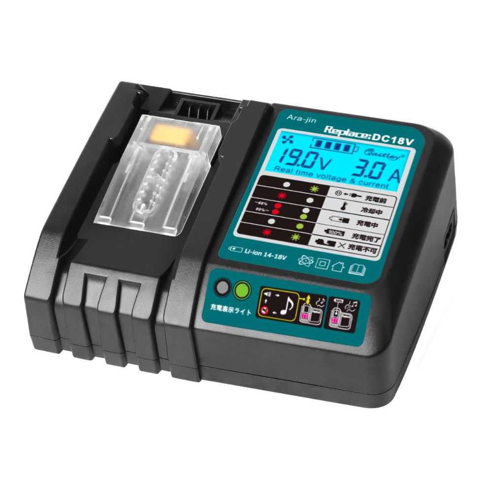 Amazon.co.jp: 嵐神 マキタ 互換充電器 MAKITA MKT PSE認証済 DC18V