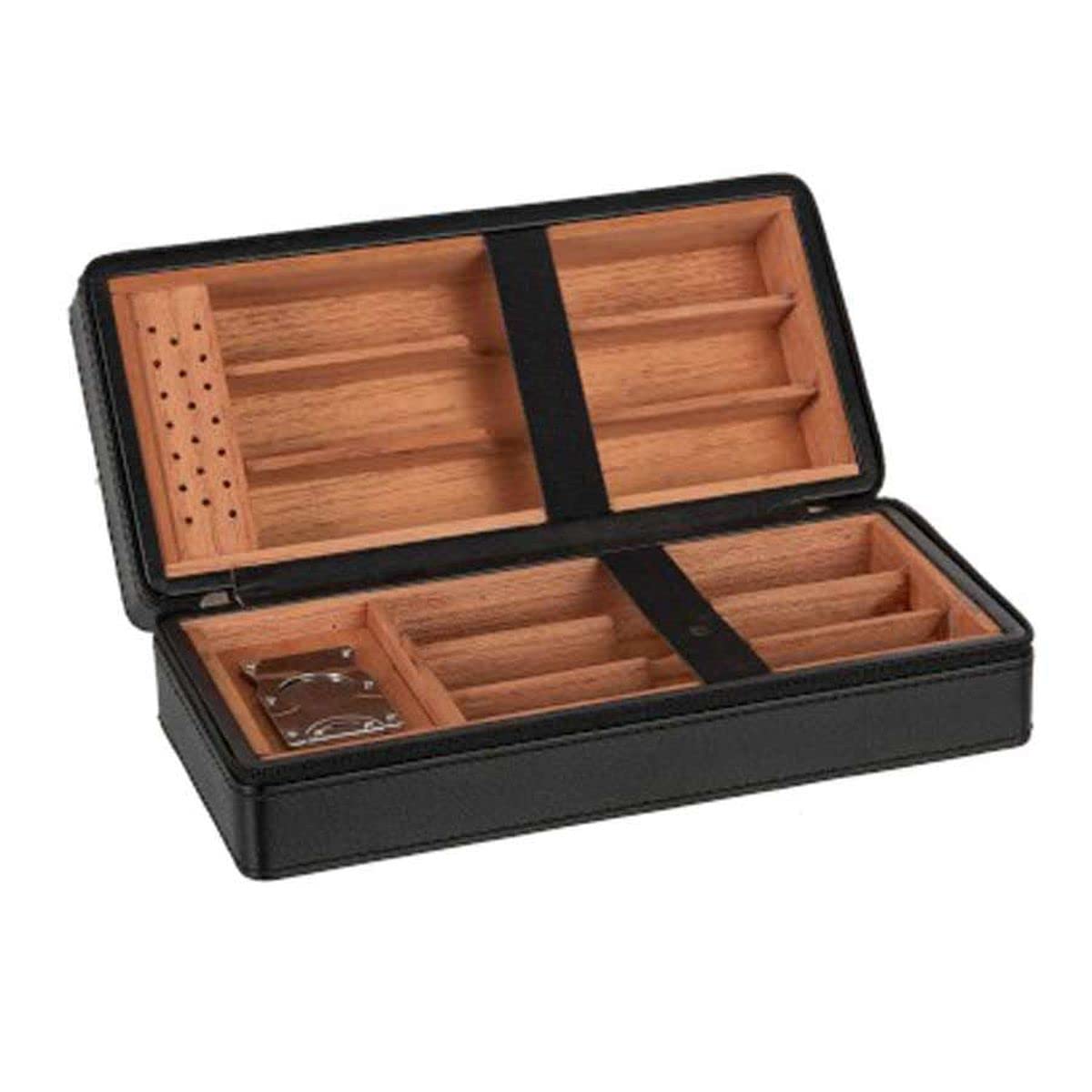 Boîte à cigares pour éviter le dessèchement de vos modules avec étui simili cuir rigide