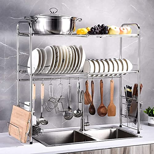 2 Tier Stainless Steel Over The Sink Dish Drying Rack - Où acheter au ...