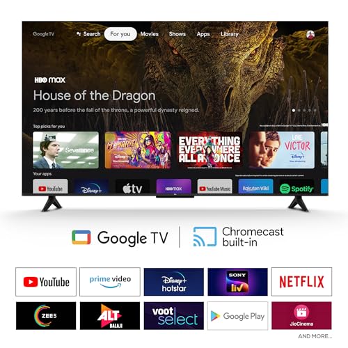 Image of TCL 108 cm (43 inches) Metallic Bezel-Less FHD QLED TV 43S5K (Black)