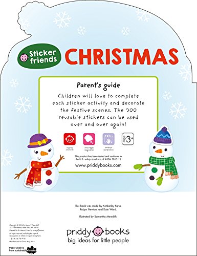 Sticker Friends: Christmas: Over 300 Reusable Stickers image 4