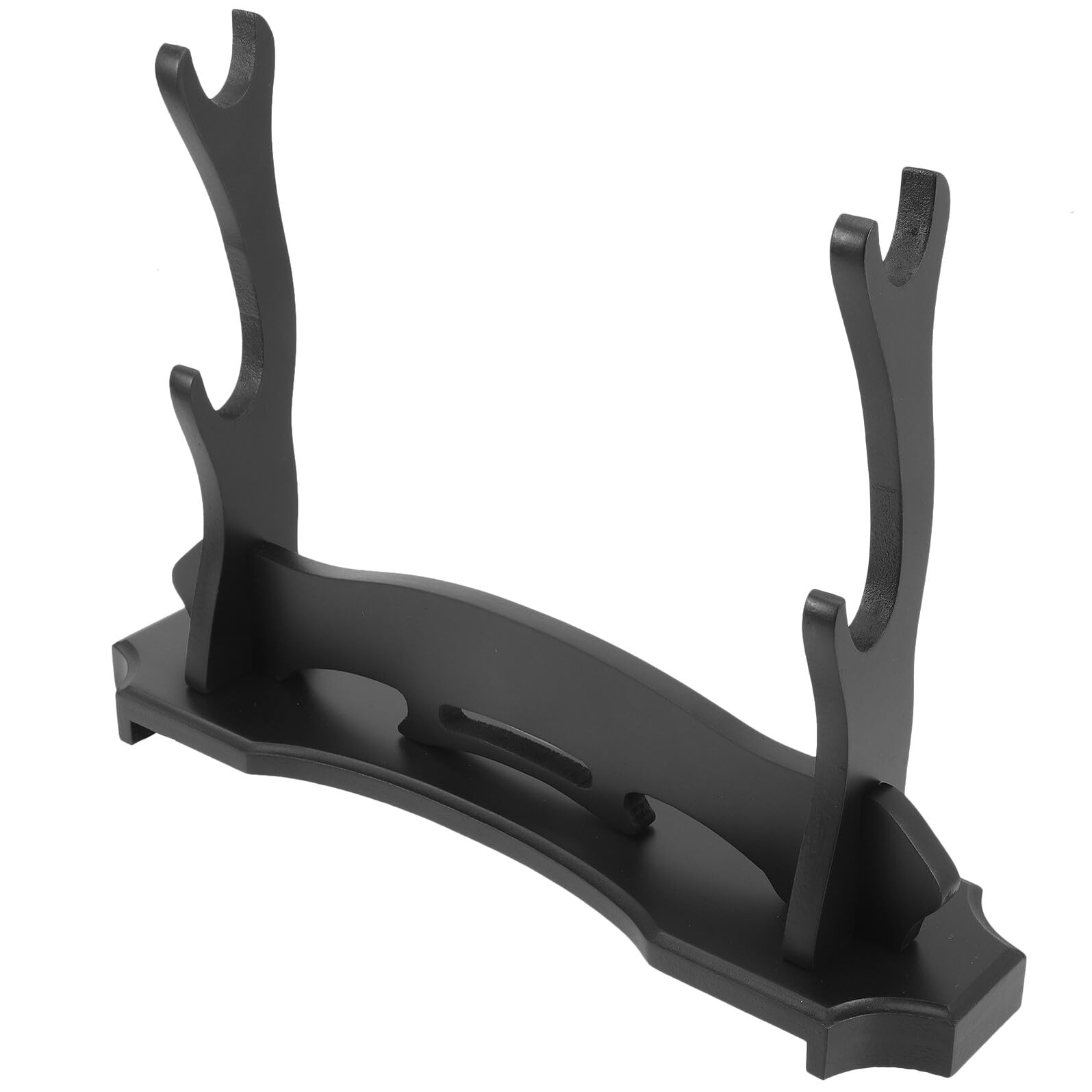 Didiseaon Soporte de Espada de Madera Resistente y Estable Exhibidor de Escritorio para y Flautas Soporte Decorativo de Dos para Almacenamiento Seguro y Presentación Elegante