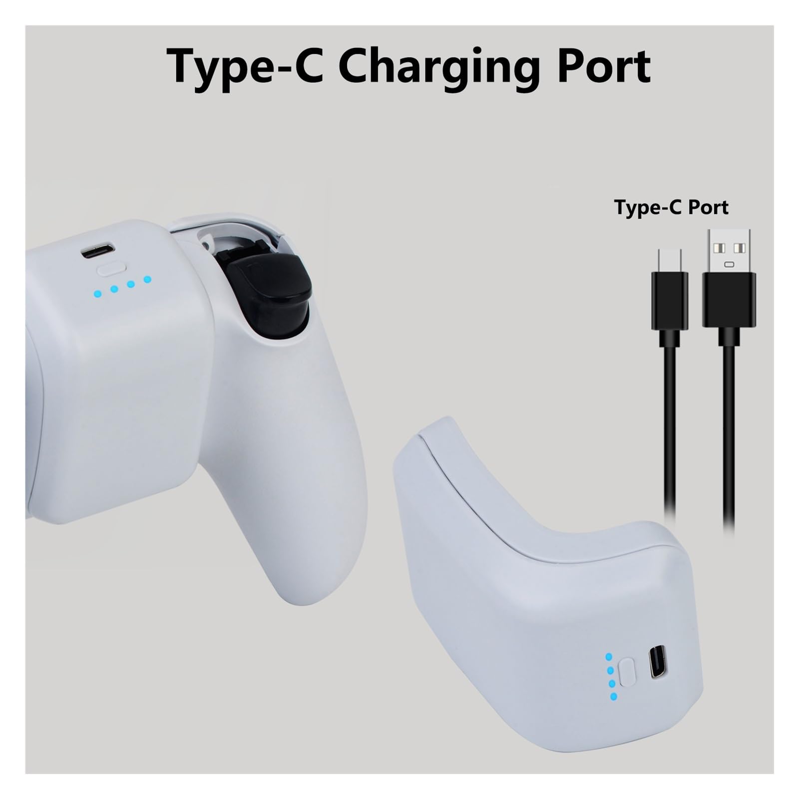 Batteria Esterna, Compatibile Con Sony, Giochi Con Gamepad Wireless(3000mah 2PCS)
