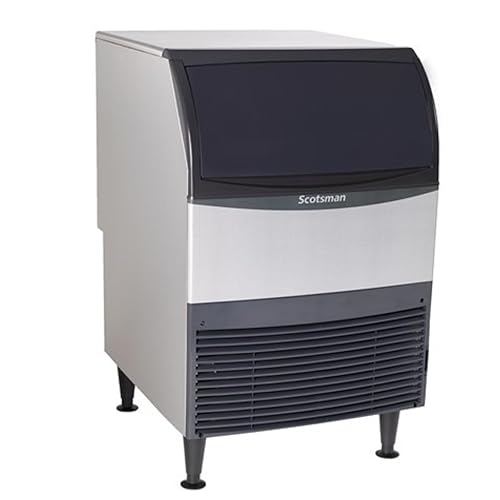 Scotsman UF424A-1 - Máquina para hacer hielo con cubo, capacidad de 80 libras, acero inoxidable, 115 voltios, NSF