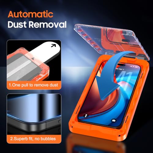 UniqueMe for iPhone 18 Pro 360° Privacy Screen Protector - 6.3 inch - image 5