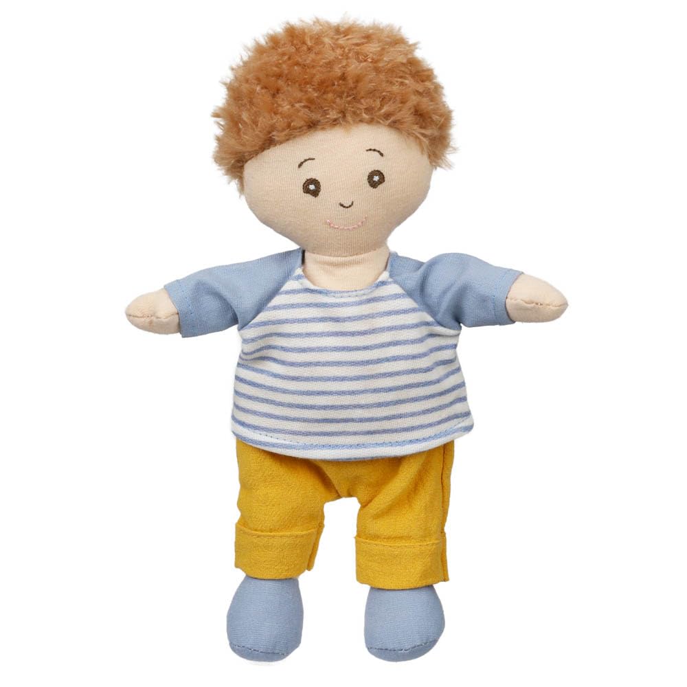 Wilberry - Boy Doll in Blue Outfit - Small Soft Cloth Plush Doll - Suitable from Birth - 270mm